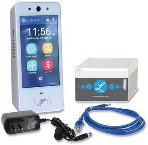 PCEXPRESS Contactless Touch-Free Wi-Fi Digital Time Clock System 5" Touch Screen LCD Display White PCEXPRESSWEB