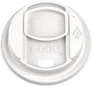 Smart Top Reclosable Lids for Hot Cups Fits 10 oz to 20 oz Hot Cups Plastic White 1000/Carton DSL9542