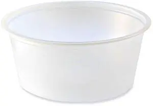 Fabri-Kal 3.25oz Translucent Polystyrene Portion Cup 2500Ct 9500516