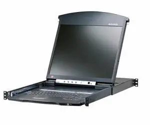 ATEN 16-Port 17in. Dual Rail CAT5 LCD KVM Over the Net-TAA Compliant
