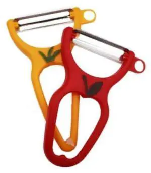 Progressive Set of 2 Fun Vegetable & Fruit Peeler Slicer Extra Sharp (Assorted Colors)