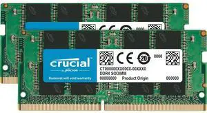 Crucial 32GB 2x16GB DDR4 3200MHz SODIMM 260-Pin Memory Kit CT2K16G4SFRA32A Crucial 32GB 2x16GB DDR4 3200MHz SODIMM 260-Pin Memory Kit CT2K16G4SFRA32A