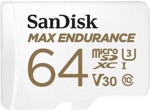 SanDisk MAX ENDURANCE 64 GB Class 10/UHS-I U3 microSDHC 1 Pack SDSQQVR064GAN6IA