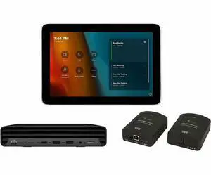 Poly Microsoft Teams Room Base Kit HP Mini PC with GC8 Cat5e Extender ABA