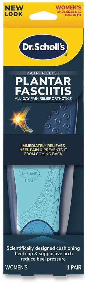 Plantar?Fasciitis?All Day Pain Relief Orthotics for Women Women Size 6 to 10 Blue 87101894