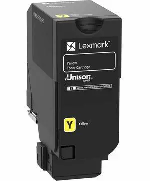 Lexmark Original Standard Yield Laser Toner Cartridge, Yellow 71C0HYG