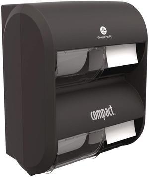 COMPACT 4-ROLL Quad Plus CORELESS HIGH-Capacity Toilet Paper Dispenser