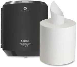SofPull CenterPull Hand Towel Dispenser 9.63 x 8.88 x 10.94 Black 58204B