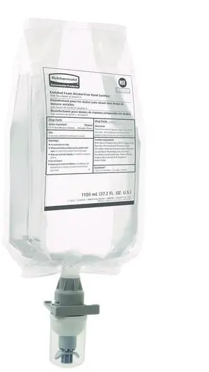 Rubbermaid 2147027 Auto Foam Refill Antibacterial Hand Soap - Fragrance Free - 1,100 mL - 4/Carton