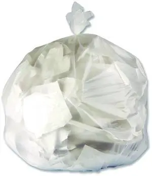 High-Density Waste Can Liners 33 gal 11 mic 33 x 40 Natural Roll 25 Bags/Roll 20 Rolls/Carton Z6640MNR03