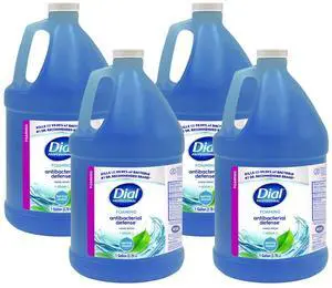 Dial Antibacterial Foaming Hand Wash Refill, Spring Water Scent, 4 Gallon/Carton