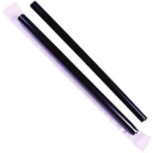 Boba Straws 9" Plastic Black 1600/Carton C9060SBLACK