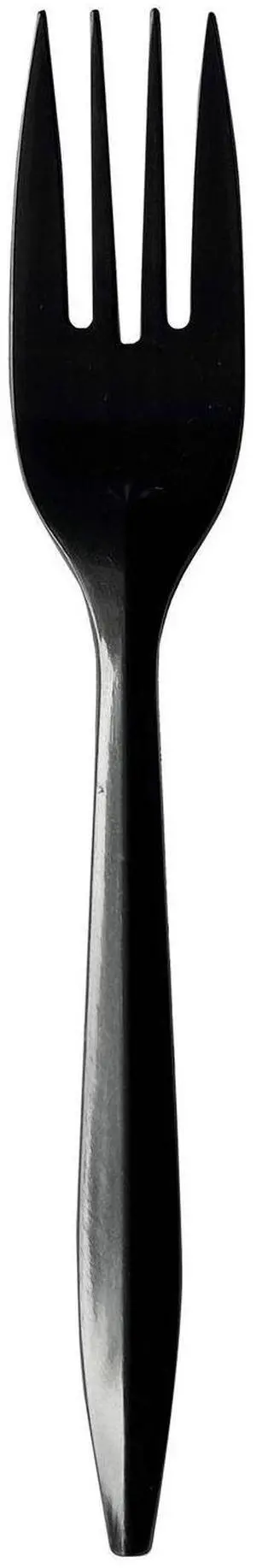 Mediumweight Polypropylene Cutlery Fork Plastic Black 1000/Carton BWKFORKBLPP