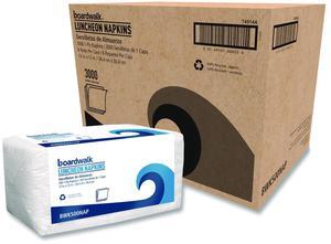 1/4-Fold Lunch Napkins 1-Ply 12" x 12" White 500/Pack 6 Packs/Carton 4514