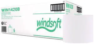 Center-Flow Perforated Paper Towel Roll 7.3 x 15 White 6 Rolls/Carton WIN1420B