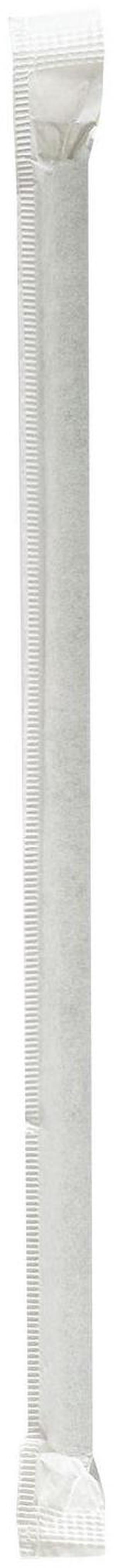 Wrapped Jumbo Paper Straws 7.75" Paper Black 320/Pack 4 Packs/Carton BWKPPRSTRWBLIW