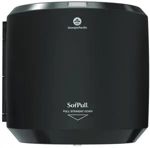 SofPull CenterPull Hand Towel Dispenser 10.13 x 10.58 x 11.33 Black 58201B