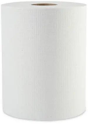 Boardwalk Hardwound Paper Towels 1-Ply White 2" Core 12 Rolls/Carton 8123
