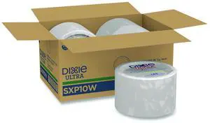 Dixie DIX SXP10W Heavy-Weight Paper Plates - 10" diameter - White - 125/Pack - 4 Packs/Carton