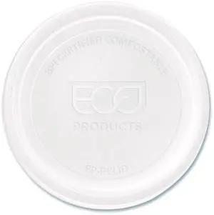 Compostable Clear PLA Plastic Portion Cup Lids Fits 2 oz to 4 oz Portion Cups Clear 2000/Carton EPPCLID