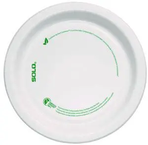 Compostable Paper Dinnerware ProPlanet Plate 6" dia White 125/Pack MP6PLANET