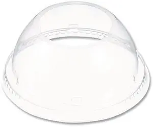 Dart 16LCDHX Dome-Top Sundae/Cold Cup Lids - Fits 12 oz to 24 oz Cold Cups - Plastic - Clear - 1,000/Carton