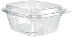 ClearPac SafeSeal Tamper-Resistant/Evident Containers Domed Lid 16 oz Clear Plastic 100/Bag 2 Bags/Carton CH16DED