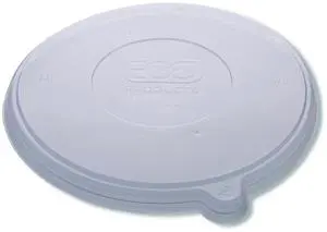 Eco-Products EP-BLRLID Worldview 100 Percent Recycled Content Lid - 7.93" Diameter x 0.6" height - Clear - 400/Carton