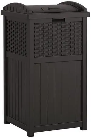 30 Gallon Trash Hideaway Plastic Black GHW1732BK