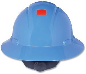 SecureFit H-Series Hard Hats H-800 Hat with UV Indicator 4-Point Pressure Diffusion Ratchet Suspension Blue H803SFRUV