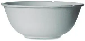 Eco Products EP-BL46CNFA Vanguard Renewable and Compostable Sugarcane Bowls - 46 oz - White - 400/Carton