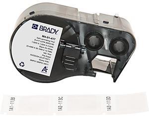 Brady Self-Laminating Vinyl Wrap Around Labels with Ribbon, Rotating, for M4 M5 Printers - 1.75" x 1"