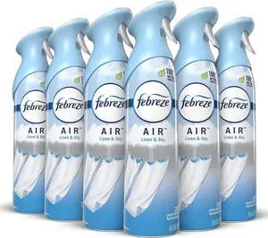 Febreze AIR Linen and Sky 8.8 oz Aerosol Spray pack of 6, 96256