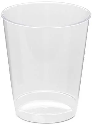 Comet Plastic Tumbler Tall 8 oz Clear 25/Pack 20 Packs/Carton WNAT8T