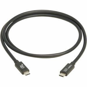 Tripp Lite USB4 40Gbps Cable (M/M) - USB-C, 8K 60 Hz, Black, 1.2m U521-1P2M-BK