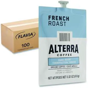 Flavia 48010 Alterra French Roast Coffee Freshpack - 100/Carton