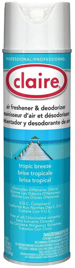 Aerosol Air Freshener and Deodorizer Tropic Breeze 10 oz Aerosol Spray 12 Cans CL165