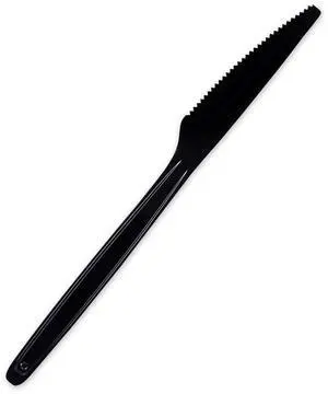 Cutlery for Cutlerease Dispensing System Mediumweight Knife Plastic Black 960/Box CEASEKN960BL