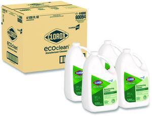 Clorox Pro EcoClean Disinfecting Cleaner Unscented 128 oz Refill Bottle 4/Carton 60094CT
