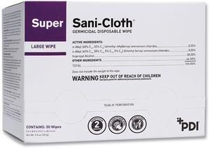 Sani-Cloth Super Individually Wrapped Germicidal Disposable Lg Wipes 50Pk H04082