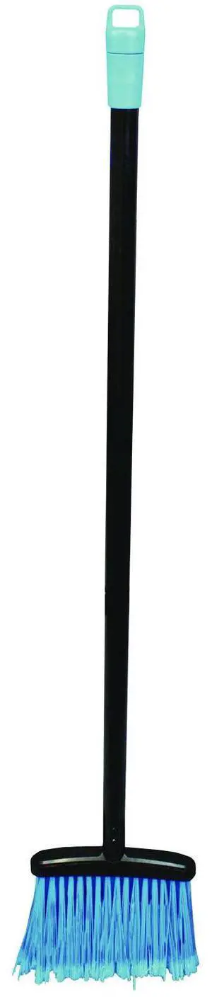 Lobby Dust Pan Broom 36.86" Black/Blue 12/Carton T001501