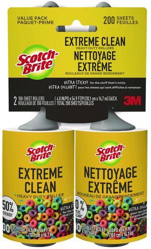 Extreme Clean Lint Roller 100 Sheets/Roll 2/Pack 7100291876
