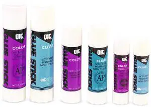 Glue Stick1.3 oz Applies Purple Dries Clear 50006