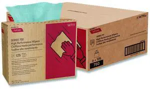 Tuff-Job S700 High Performance Wipers Blue 9.75 x 16.75 125/Box 6 Boxes/Carton W711