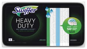 Swiffer Heavy-Duty Wet Refill Cloths 10 x 8 20/Tub 6 Tubs/Carton 76472