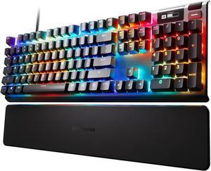 SteelSeries Apex Pro Mechanical Gaming Keyboard Adjustable Actuation Switches