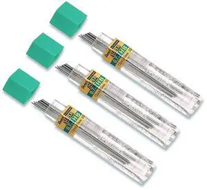 Super Hi-Polymer Lead Refill, 0.7 mm, HB, Black, 36/Pack