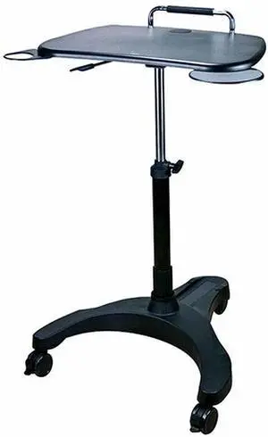 Ergoguys LPD008P Sit and Stand Mobile Laptop Workstation Black