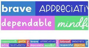 Carson Dellosa We Stick Together Straight Borders 3"x3ft Multicolor 12Ct 108520