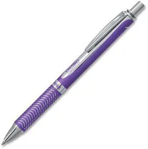 EnerGel Alloy RT Gel Pen Retractable Medium 0.7 mm Violet Ink Violet Barrel BL407VV